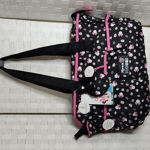 👉*NWT* DISNEY BABY MINNIE MOUSE DIAPER BAG ~4PC SET ~8 POCKET ~GIFT SET~DURABLE